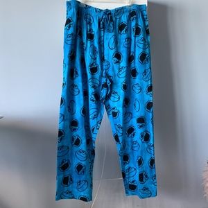 Cookie Monster Pajama Pants Long 2XL size cotton